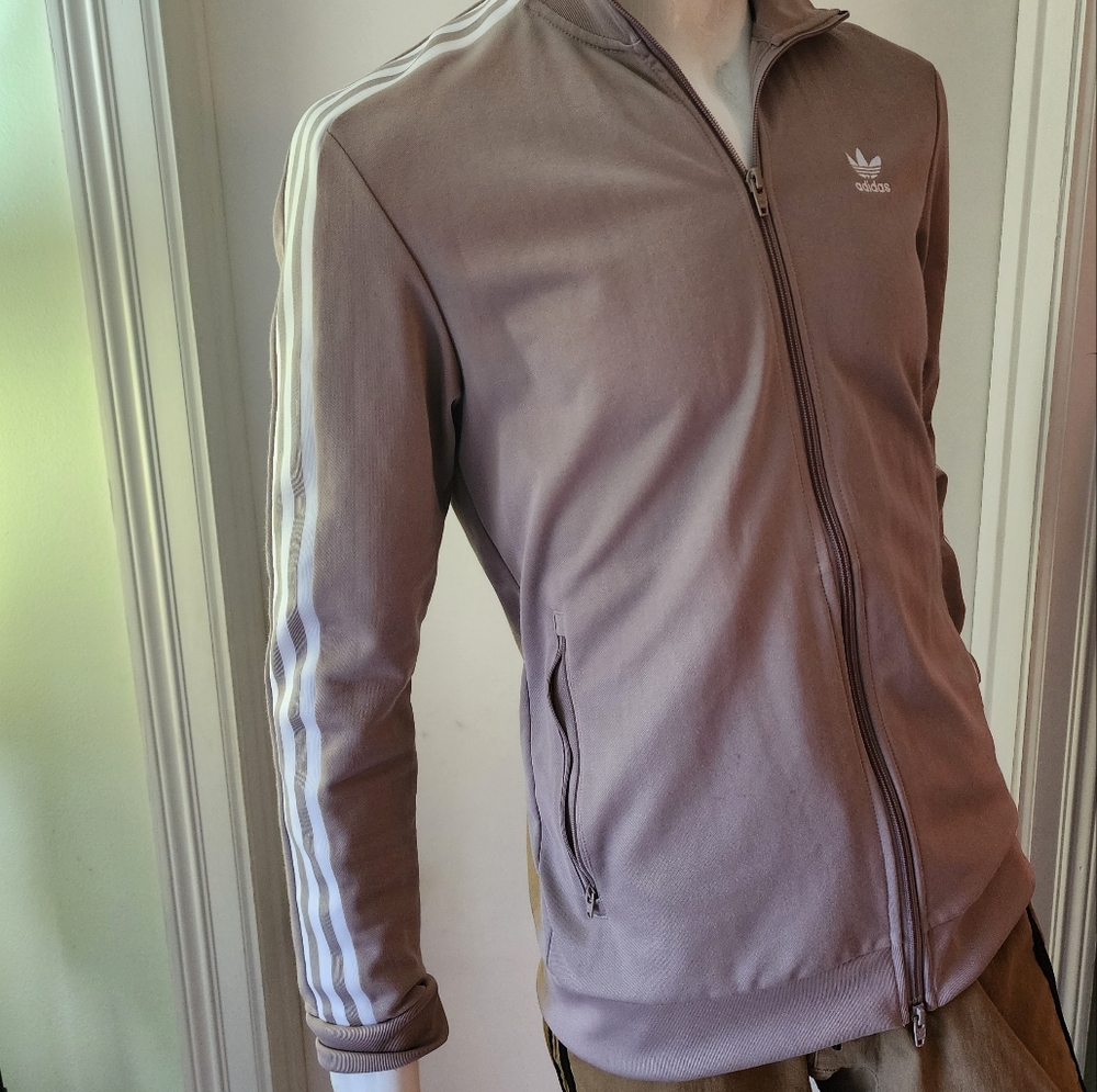 Adidas Originals A9 Adicolor Classics  Track Jacket Men’s Size Medium Taupe